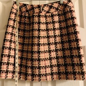 Ann Taylor Loft Pink, brown and cream skirt